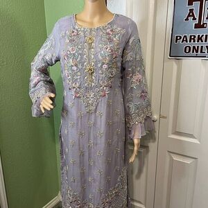 Serene Embroidered Formal Dress